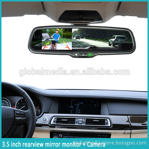3.5 inch car auto dimming rearview mirror with automatically back-up camera display